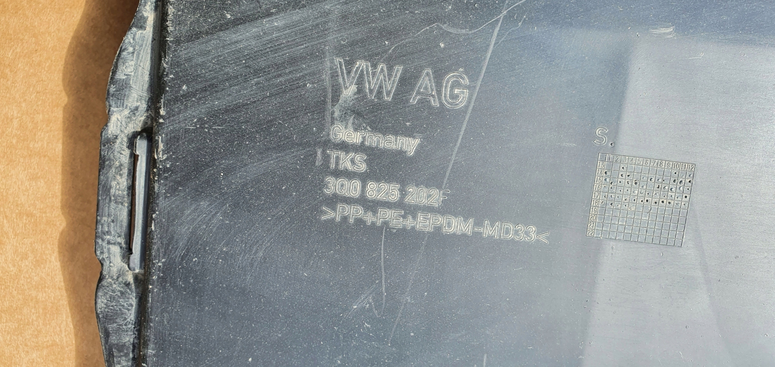 Blende Abdeckung Unterfahrschutz PASSAT B8 3Q0825202F PRWA Original