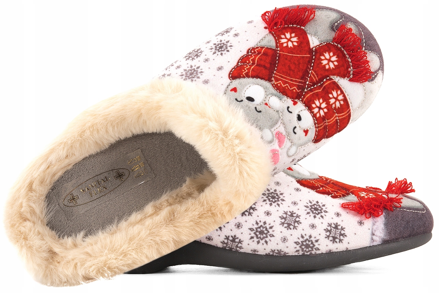 Sanital Flex Z30473X Textilní Domácí Dámské Pantofle Papuče Sandále 42