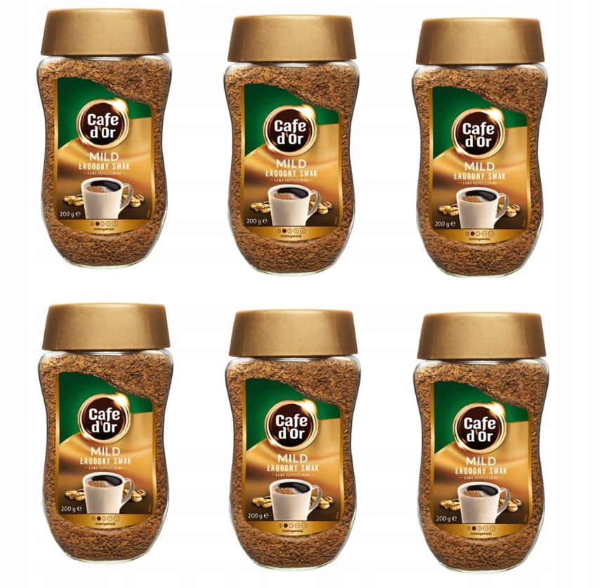 Levně 6 x Káva Cafe d'Or Mild 200 g