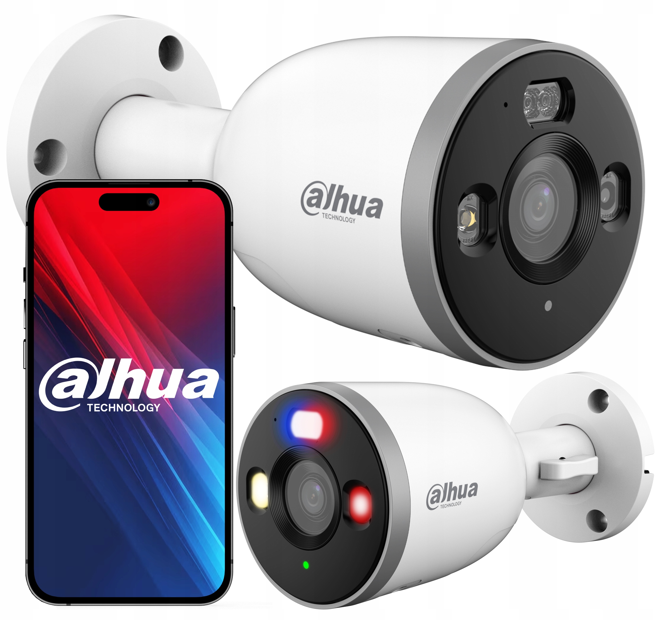 Venkovní WiFi kamera Dahua F3D-PV 2K 3MPx Ai Detekce, Aktivní ochrana s Led