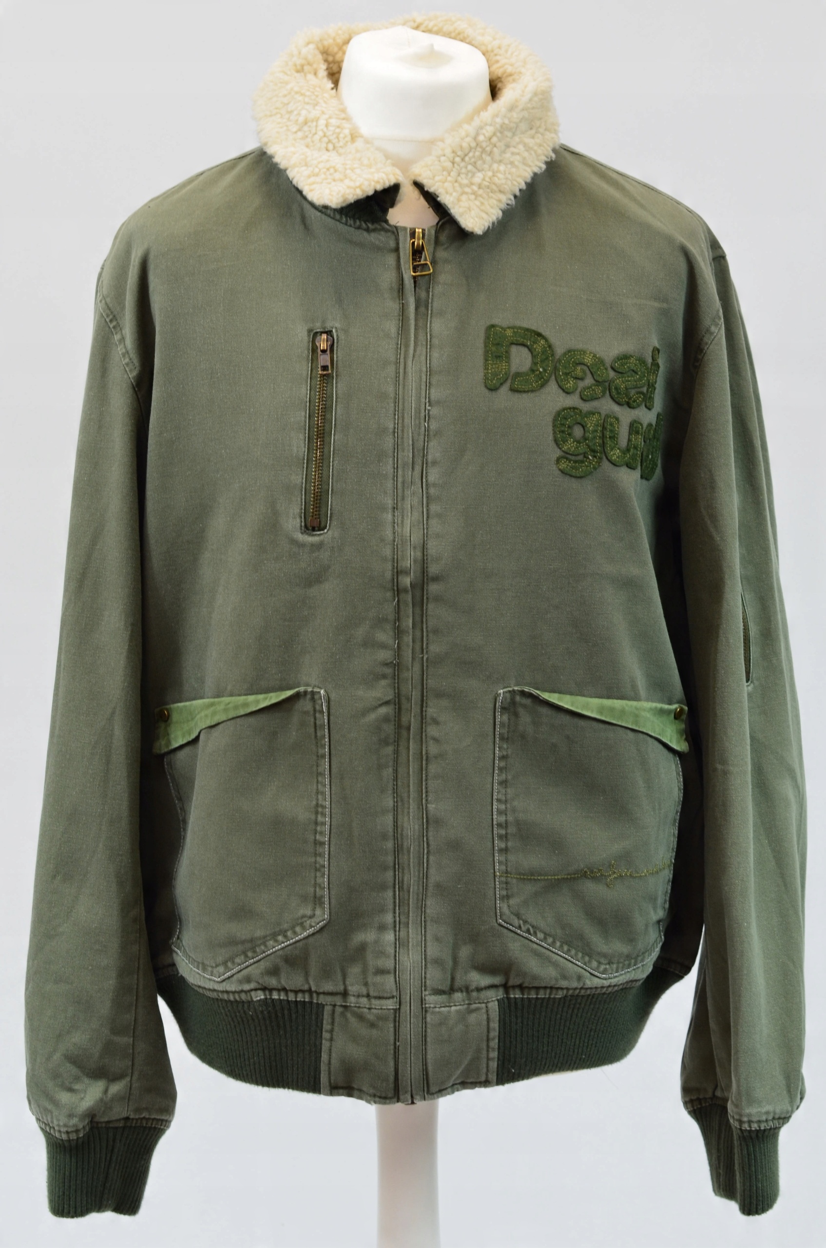 

Kurtka męska pilotka khaki Desigual jesień XL