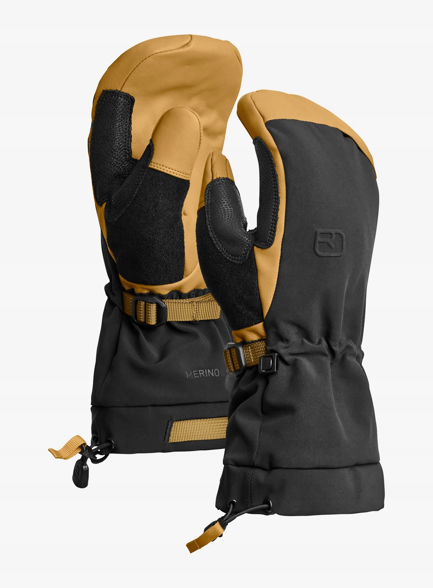 Lyžařské rukavice Ortovox Merino Freeride Mitten wild cumin XXL