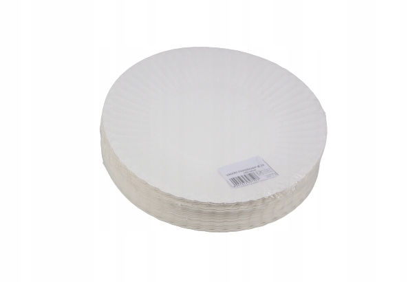 

Talerz Papierowy Biały Okrągły 23cm Eko 100 szt.