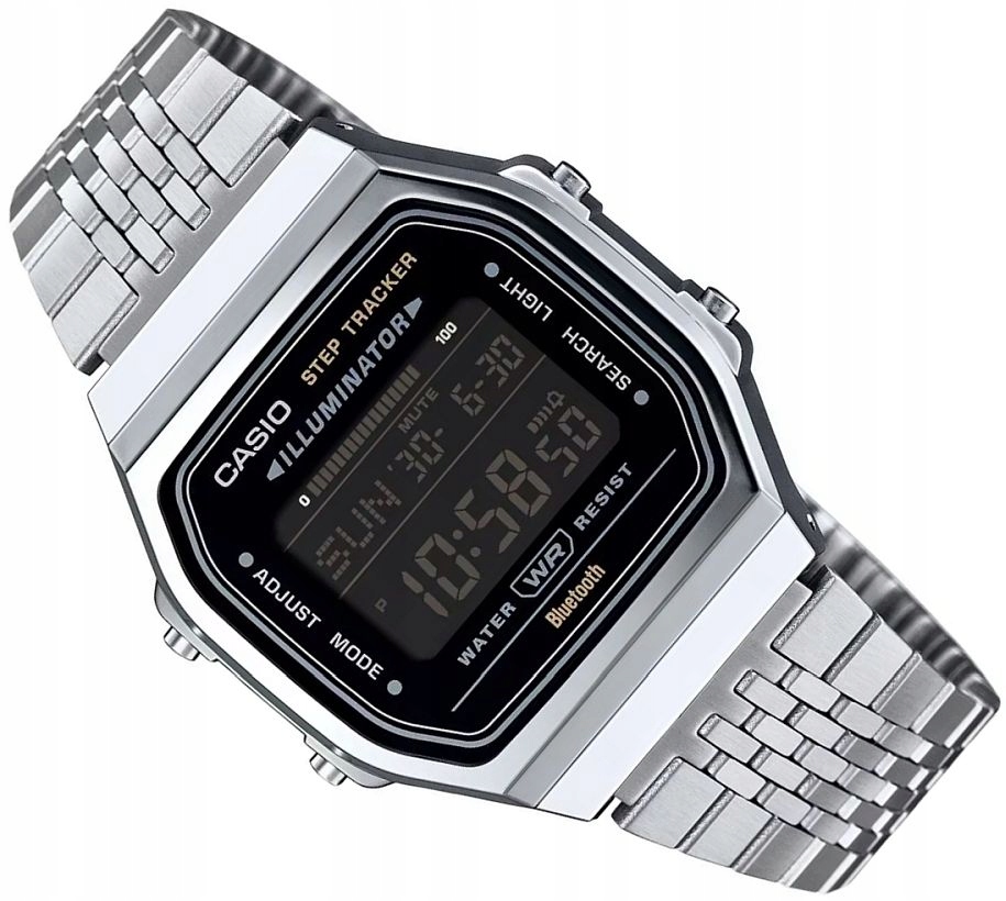 Digitální Hodinky Casio ABL-100WE-1BEF Vintage S Krokoměrem, Bluetooth Krabička