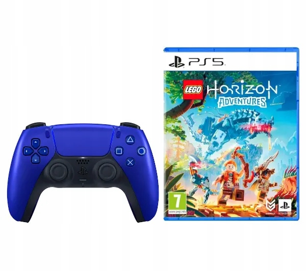 Pad do PS5 Sony DualSense Wieczorny kobalt + Gra LEGO Horizon Adventure