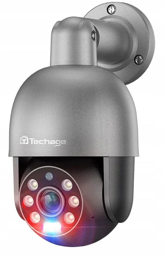 Techage Kamera Internetowa Ip 8MP PoE Ptz Onvif Grafitowa