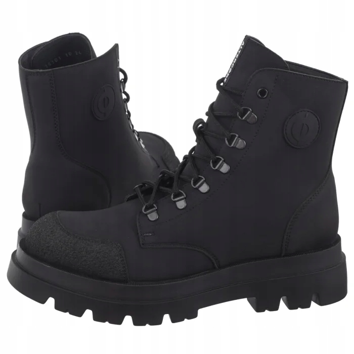 Pánské Kotníkové Boty Altercore Abel Vegan Nubuck Black Černé