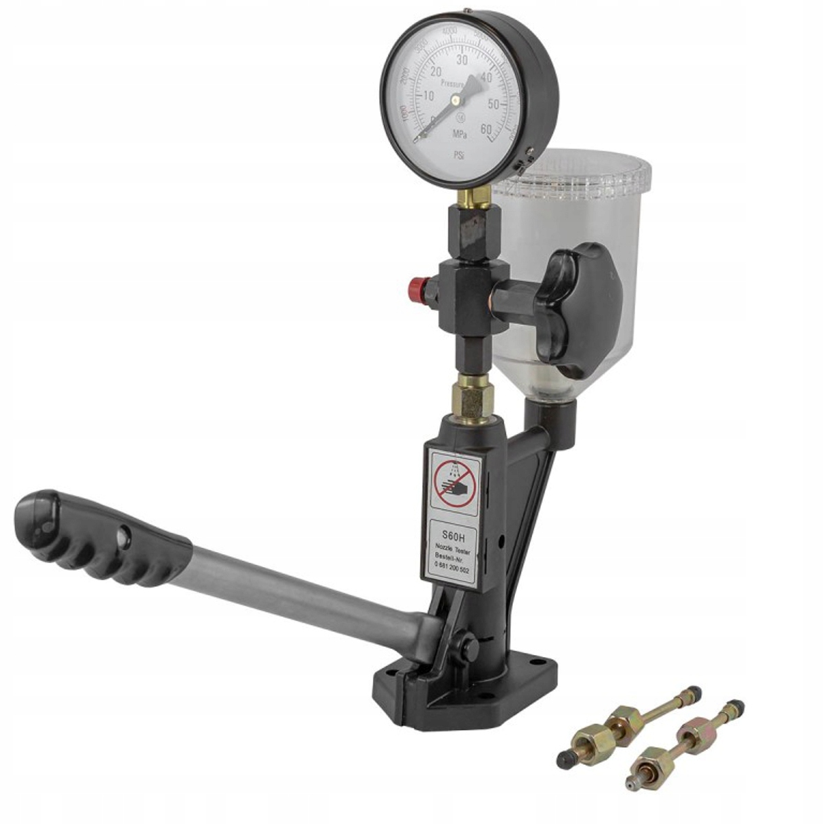 Skúšobník vstrekovačov, merač, tester 600 bar, diesel Rockforce