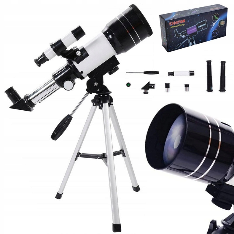 Astronomický Teleskop Dalekohled Skyline 70/300 MM Zoom 15X-150X Příslušenství