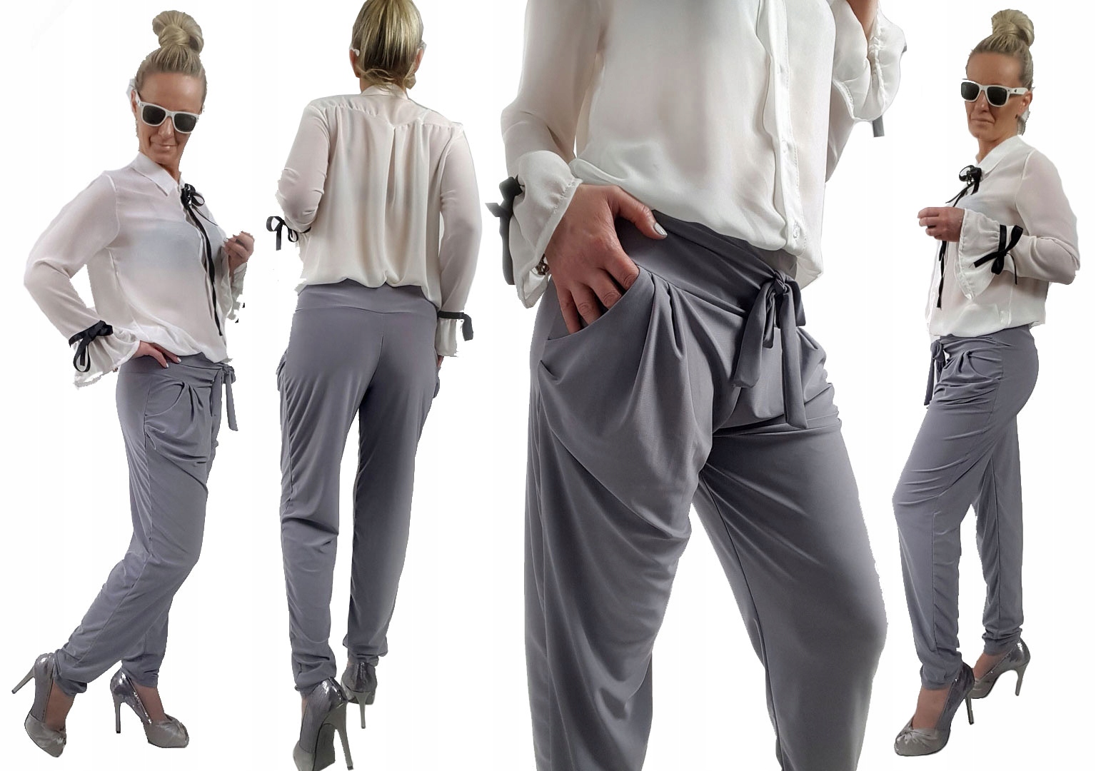 SPODNIE HAREMKI CYGARETKI BRYCZESY ALLADYNKI BAGGY