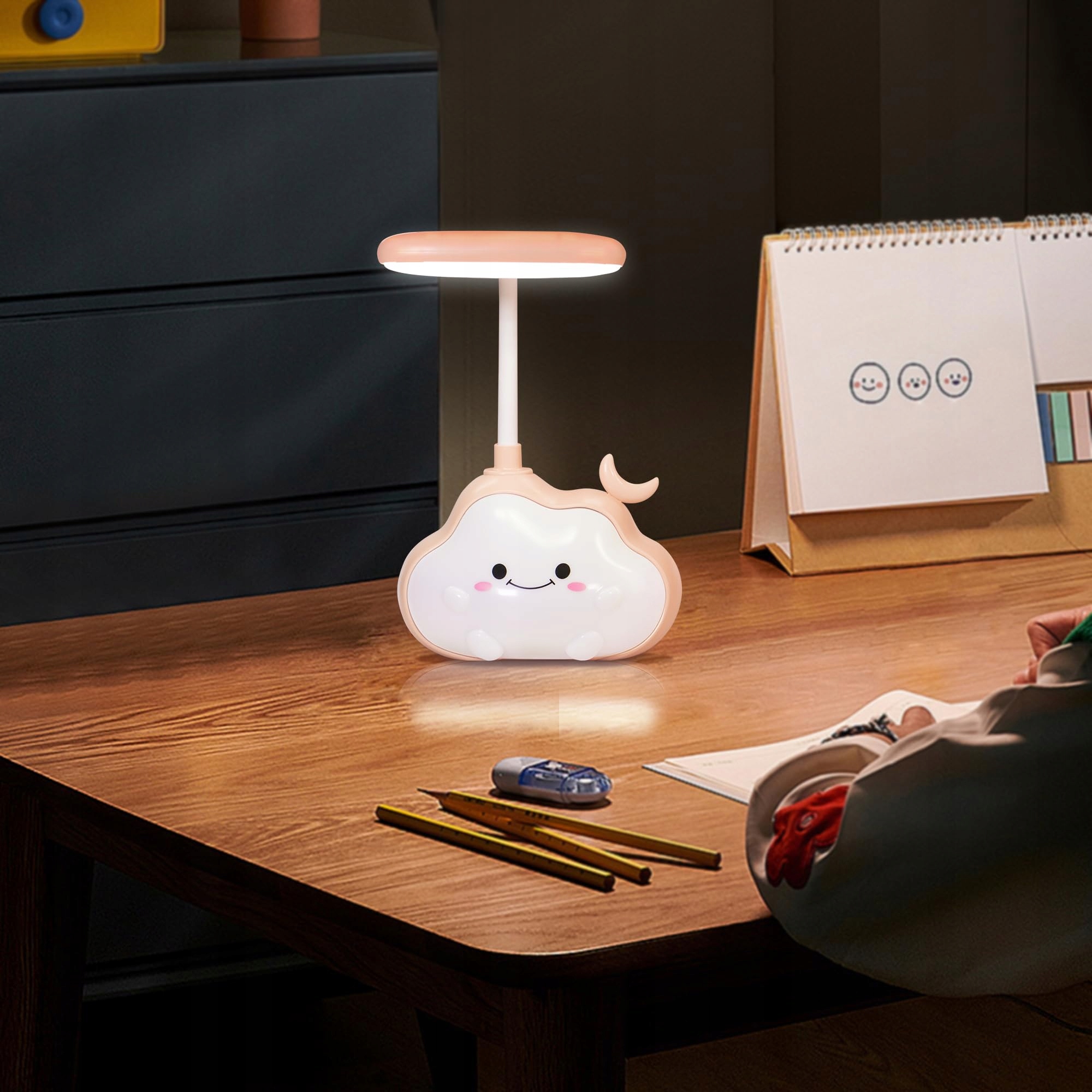 Wetry Lampka Nocna LED Dziecięca Chmurka Wielokolorowa Do Karmienia — miniatura 4