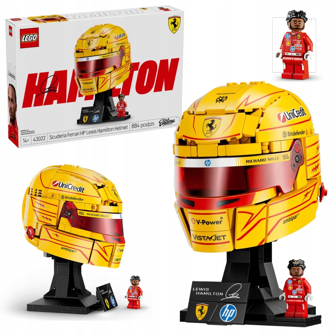 Lego Editions 43022 Helma Lewis Hamilton Scuderia Ferrari Hp Formule 1