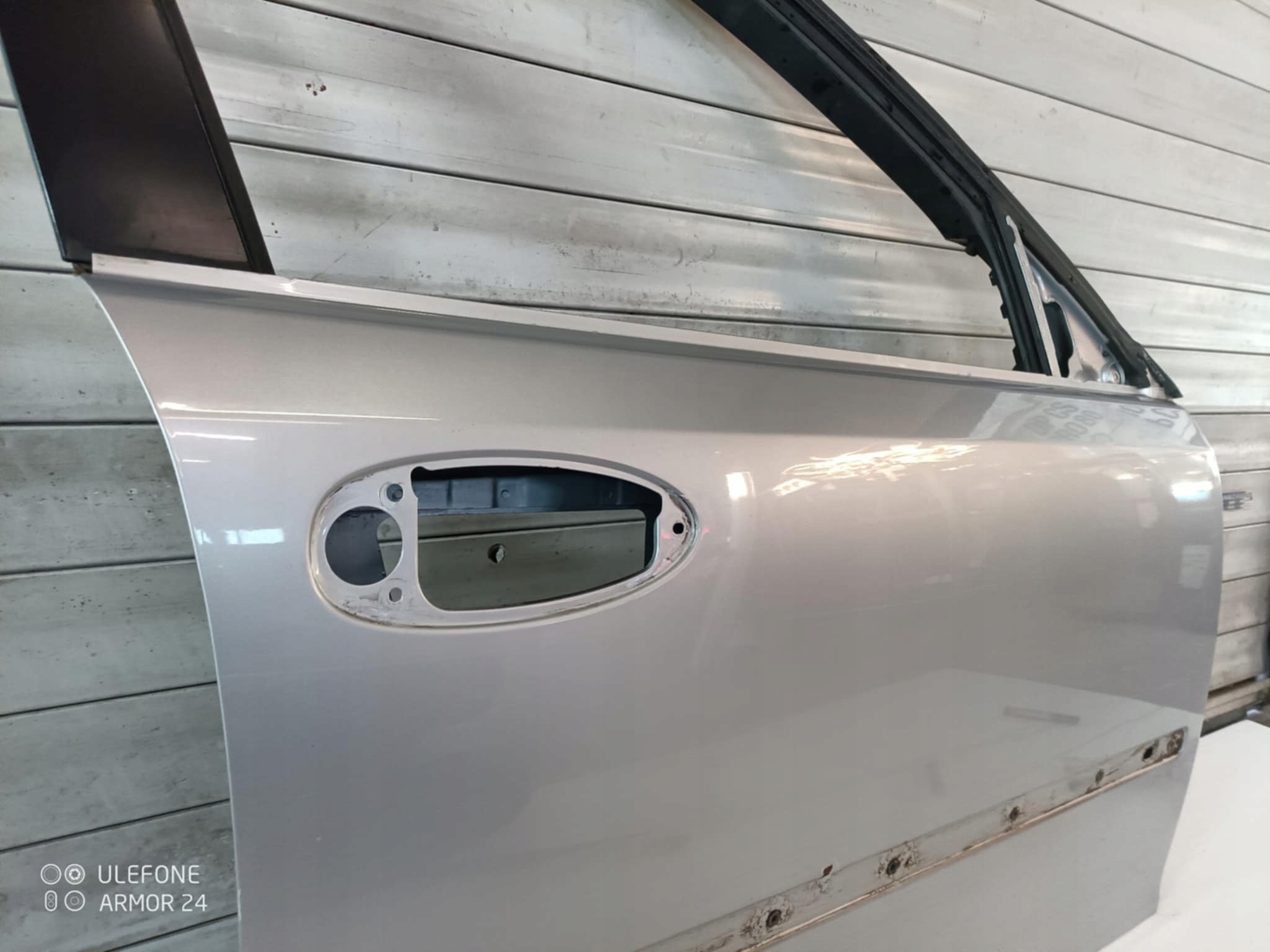 door right front 02-07 saab 9-3 silver colour 268