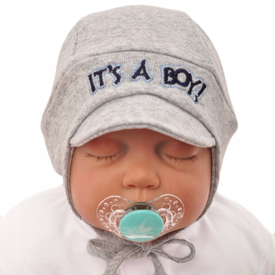

Czapka It's a boy r.38-40 wiosna jesień Chłopiec