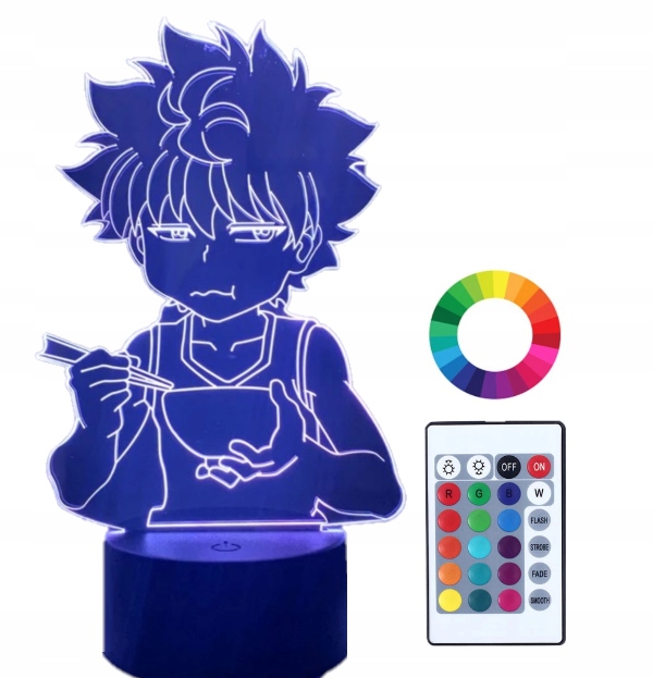 

Lampka Nocna 3D Led Hunter x Hunter Killua Grawer