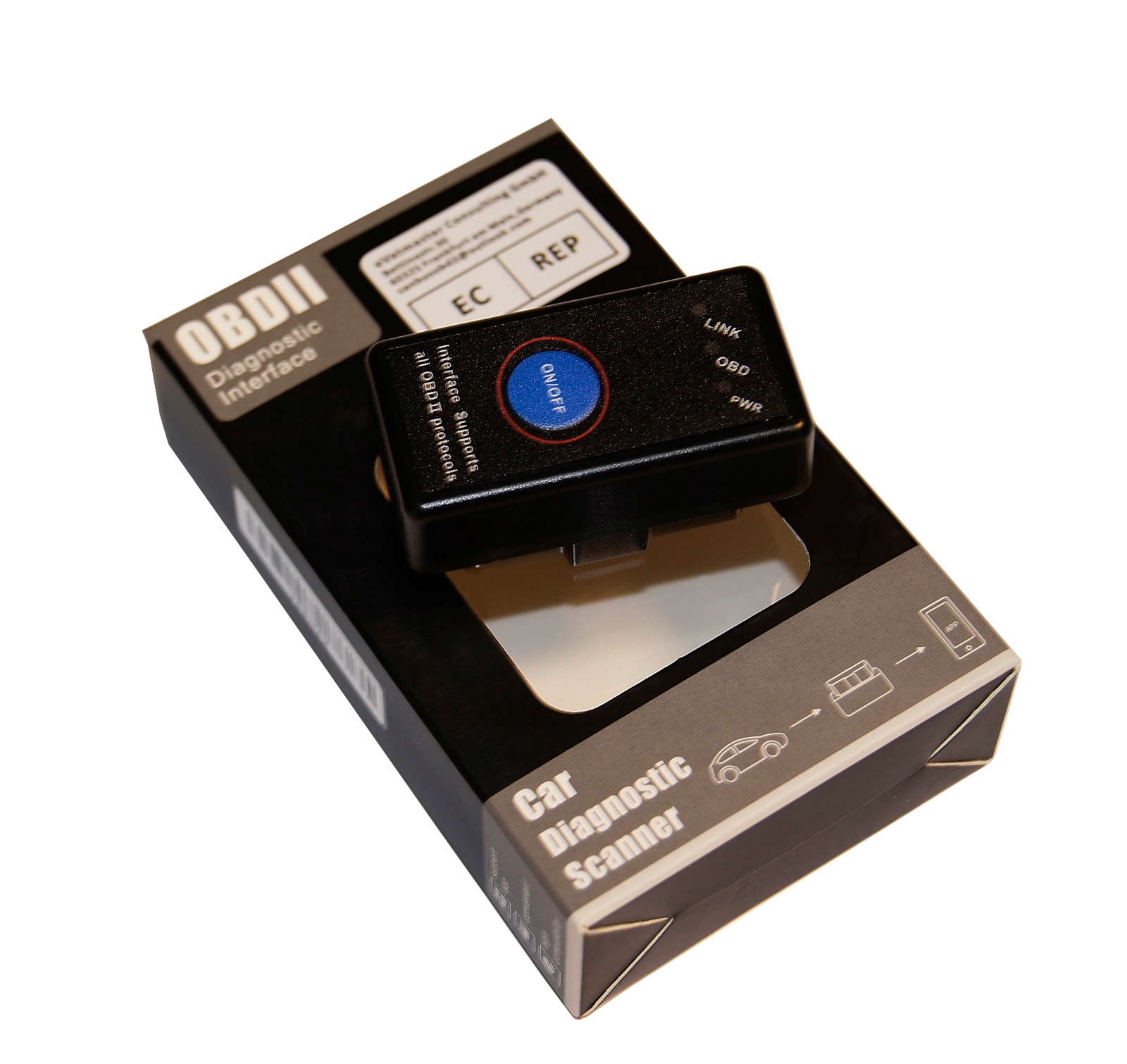 ELM327 Bt 4.0 Wyłącznik PIC18F25K80 Android Ios