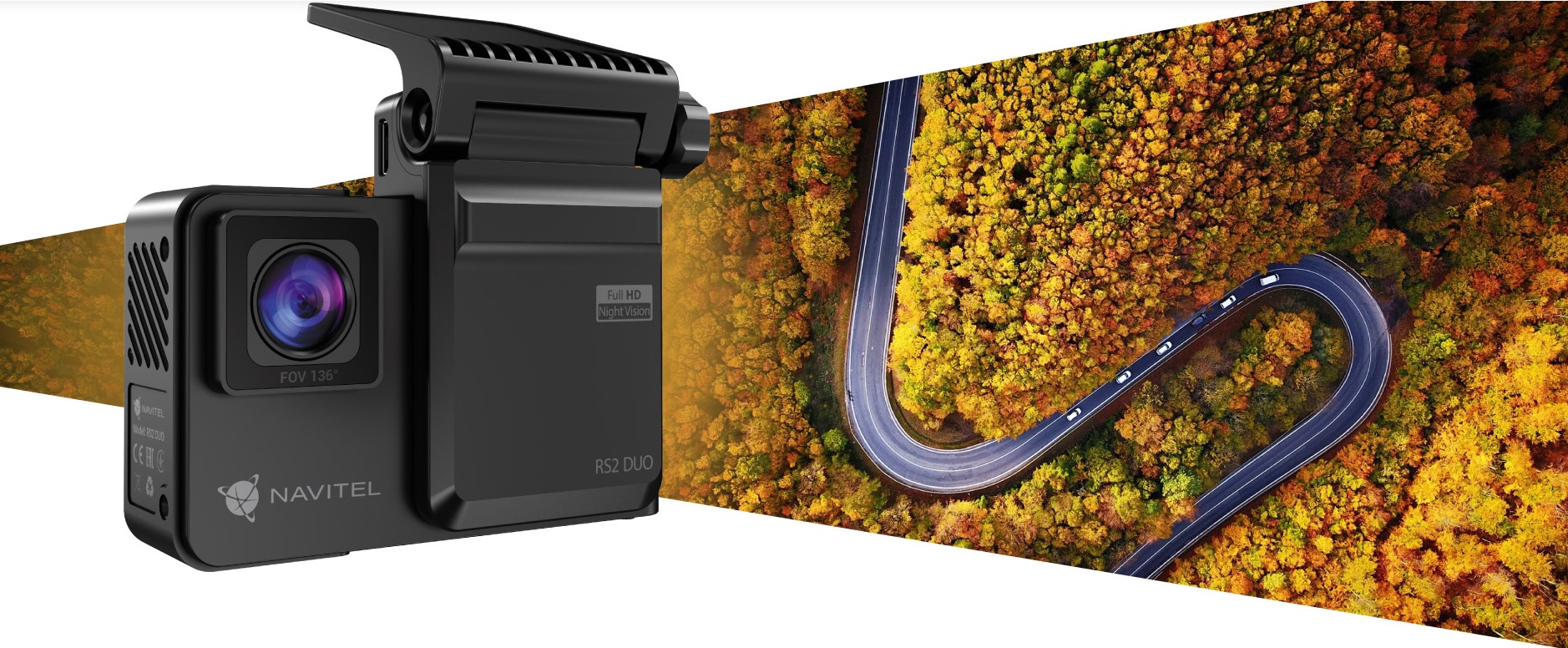 Navitel RS2 DUO Rejestrator jazdy kamera Video Display Size 2