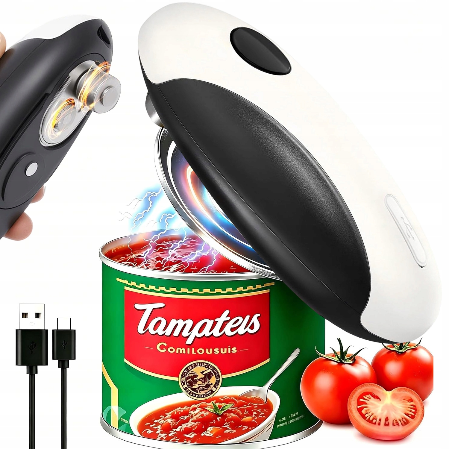 Elektrický Otvírák Na Konzervy Automatický A Bezpečný Do Kuchyně S Magnet