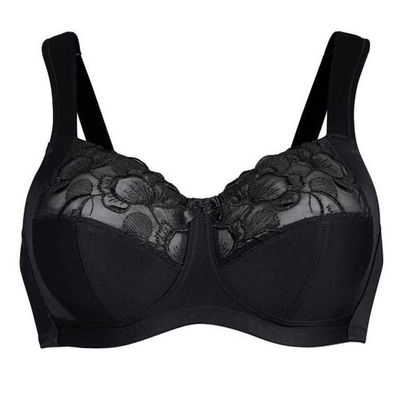 Korunková podprsenka Bez Kostic Podprsenka široká ramínka Měkká Lucia 80E