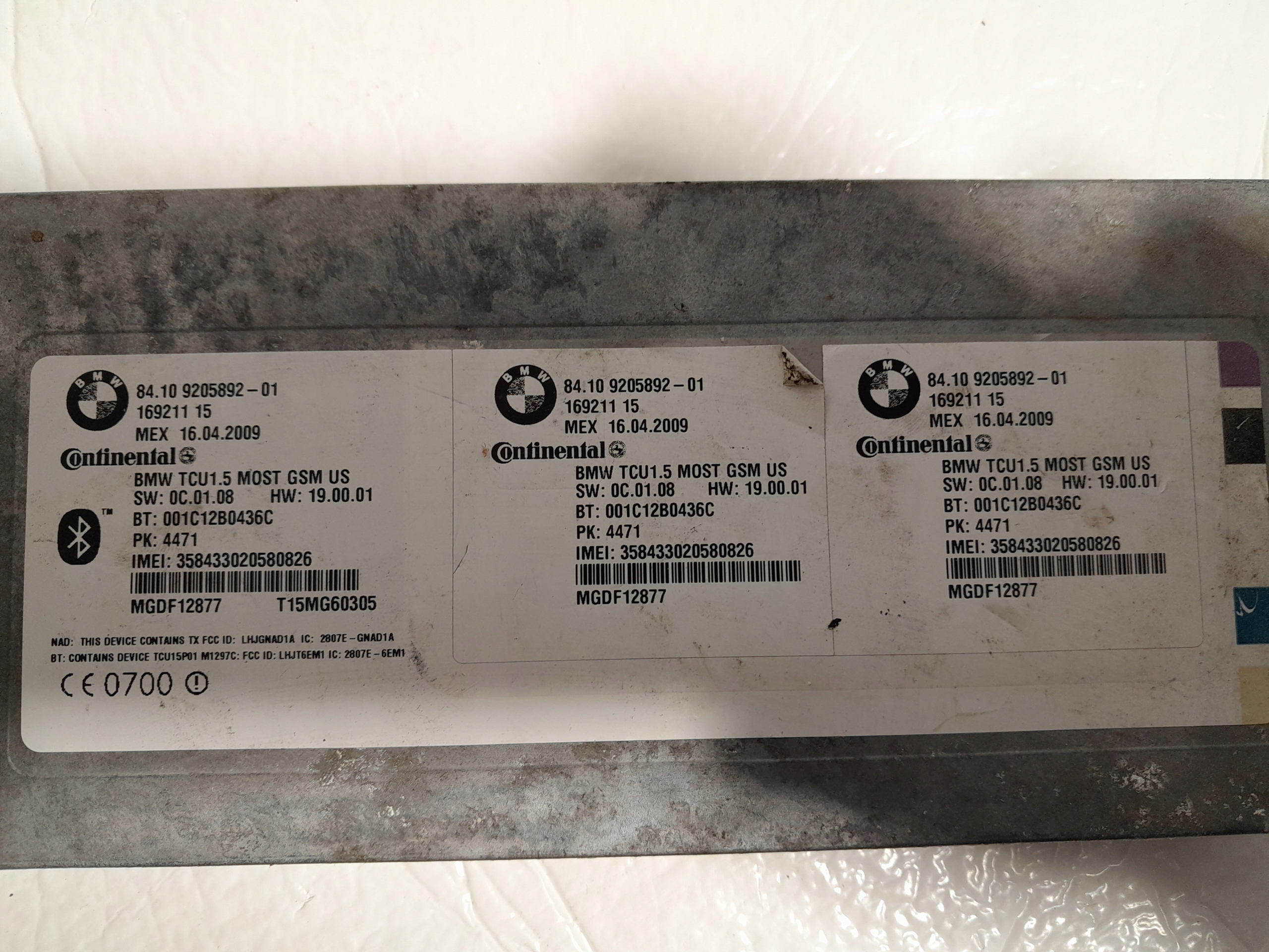 BMW X5 E70 X6 E71 modul Bedienteil BLUETOOTH TELEMATIC 9205892