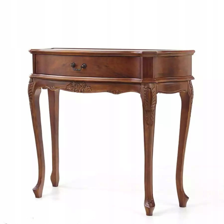 

Konsola stylowa rzeźbiona z szufladą stolik