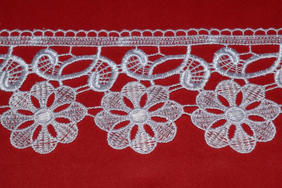 GIPIURA gipiura KORONKA 8 cm BIAŁA wzór 61