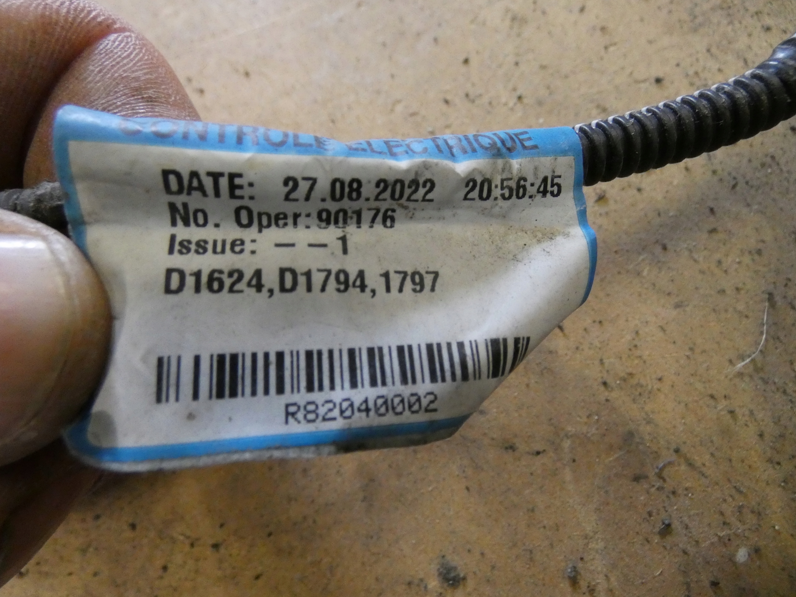 wiring bundle electrical TRAFIC IV 240140845S 2023R
