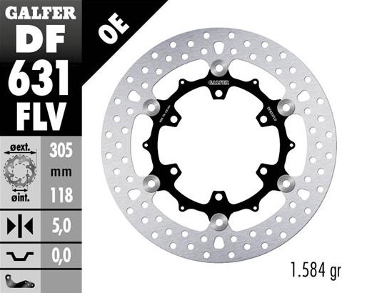 Galfer Predný Brzdový Kotúč Bmw K100/K1100/R850/R1100 (305X118X5)