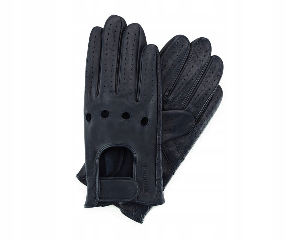 Pánské automobilové rukavice Wittchen 46-6L-381-GC S, Tmavě Modré
