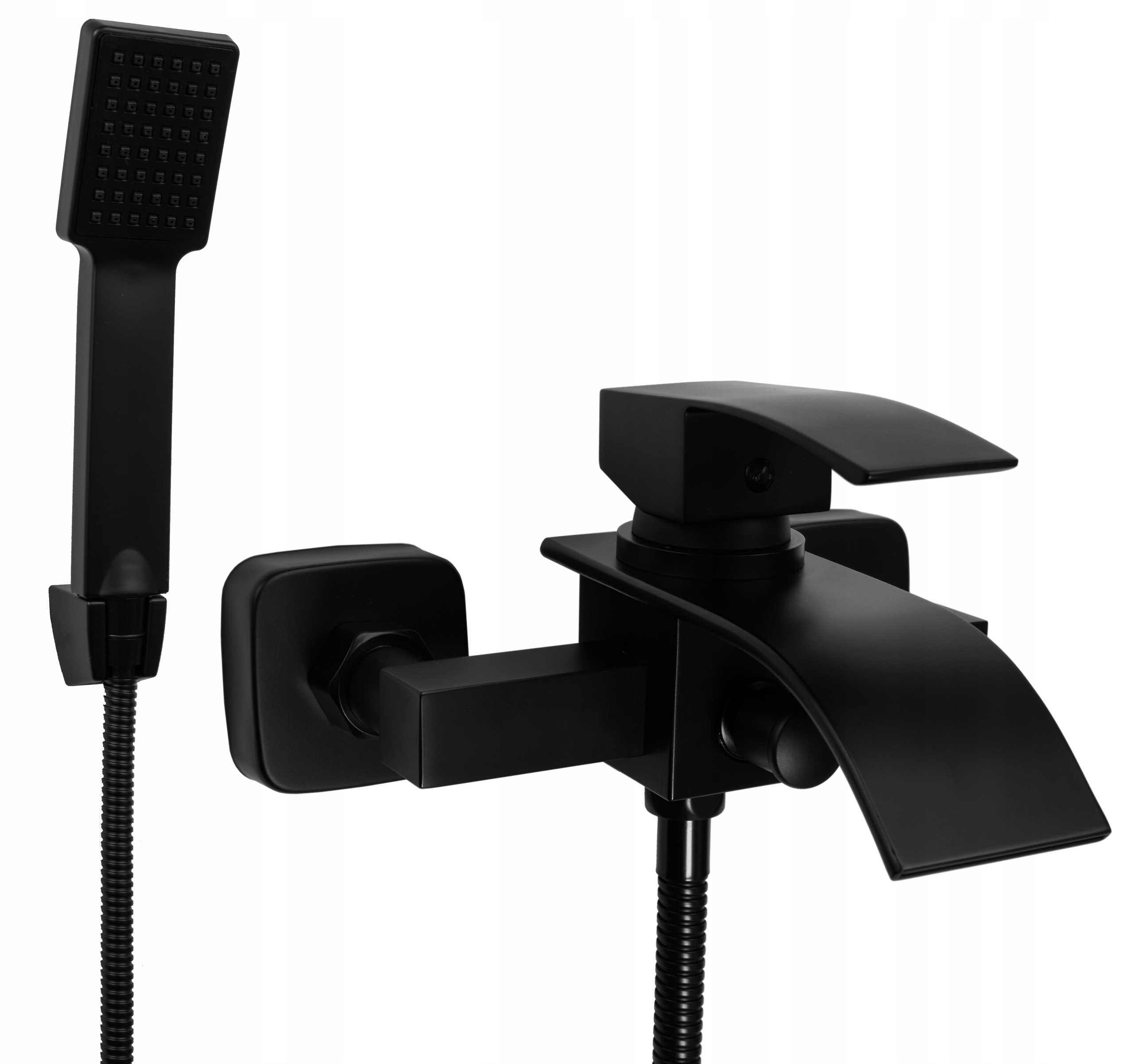 ZESTAW CZARNY BATERIA WANNOWA WODOSPAD UMYWALKOWA Marka Granitan