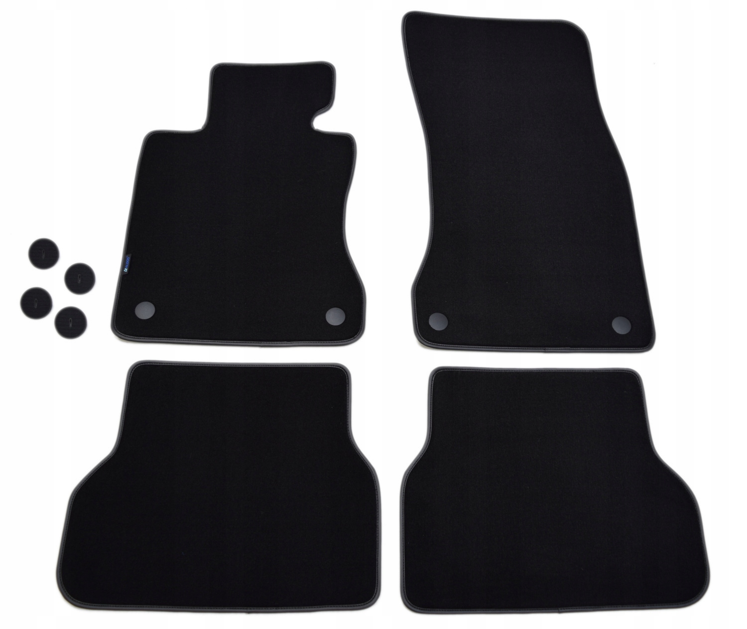Bmw E60/E61 03-10 Suchý Zip Velurové koberce Lux