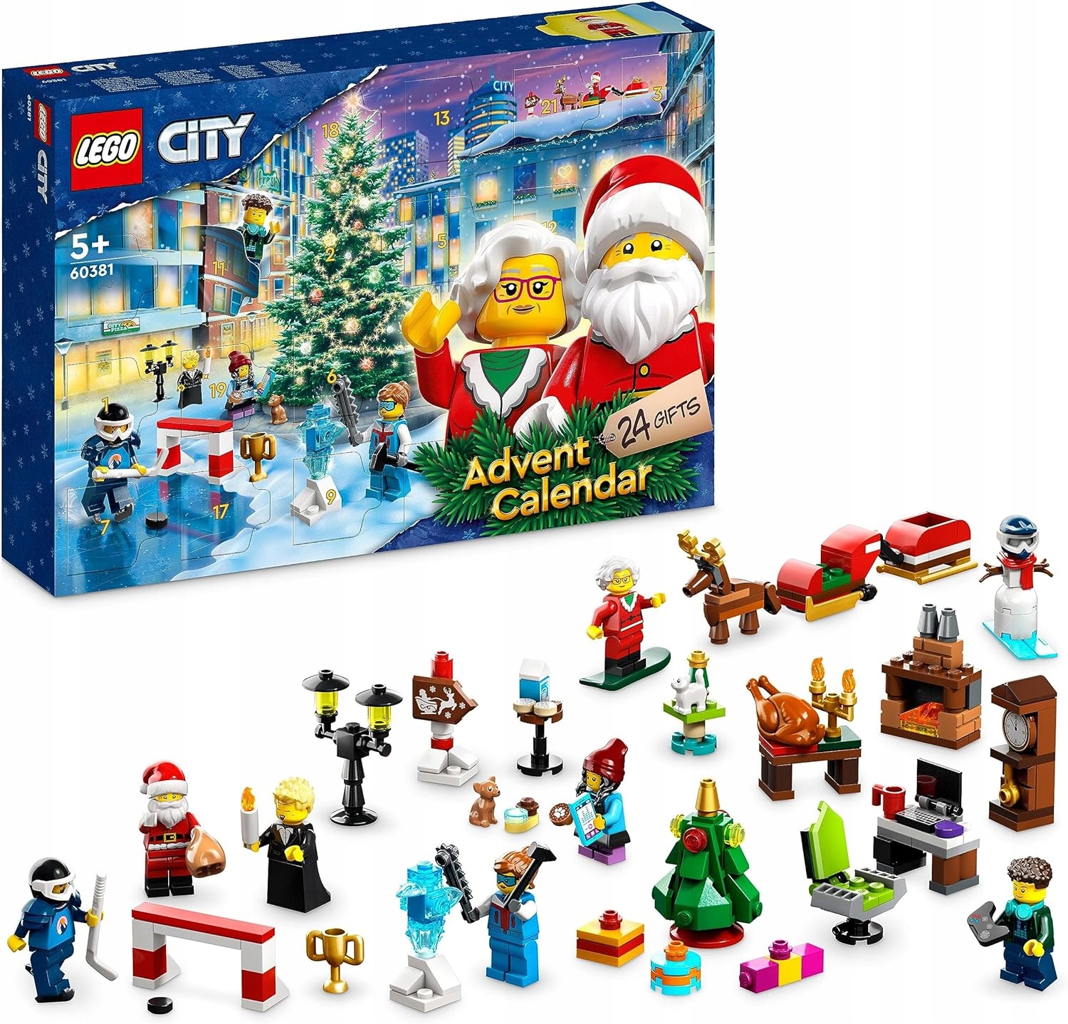 Kalendarz adwentowy świąteczny Lego City 60381 24 niespodzianki!