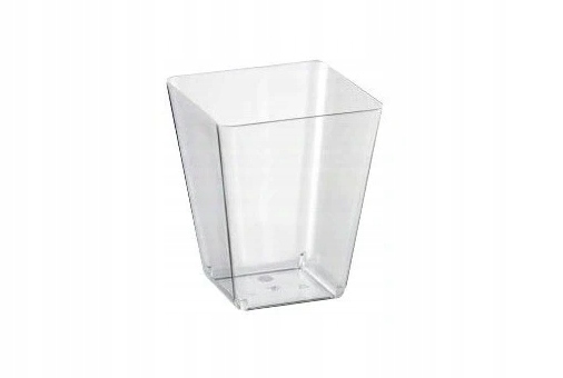 PUCHARKI pojemniki kwadratowe do DESERÓW Fingerfood 150ml 24szt Marka ArtPlast