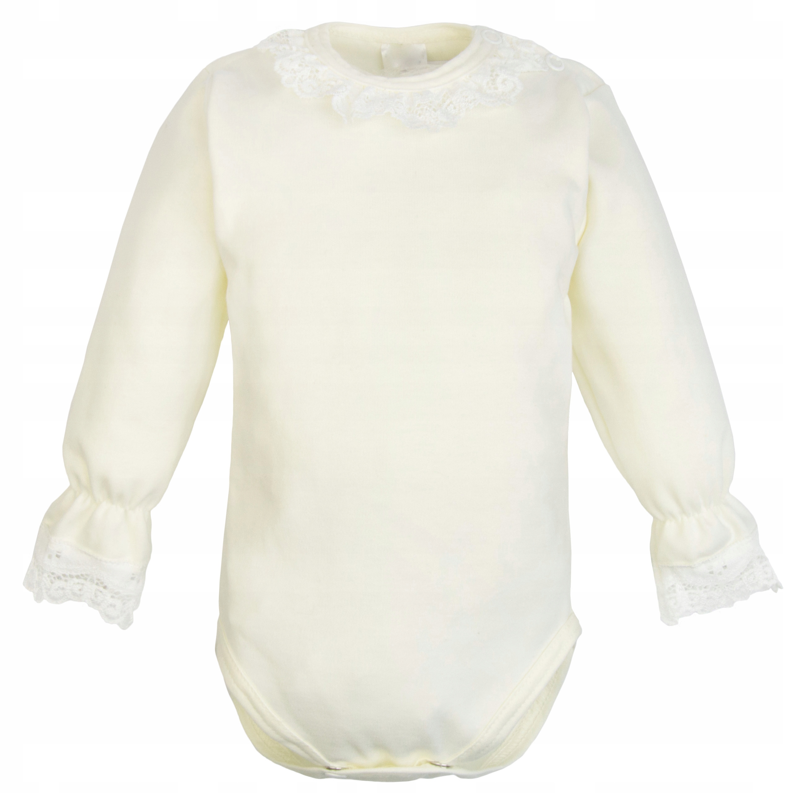 BODY ELEGANCKIE dziewczęce Chrzest KORONKA ecru 56