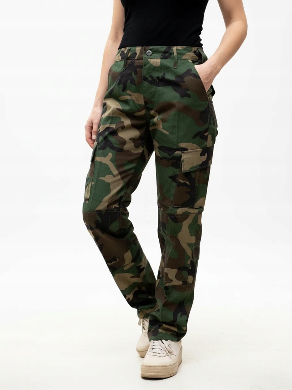 Dámské vojenské taktické kalhoty Kapsáče Camo Maskáčový Jigga, velikost M