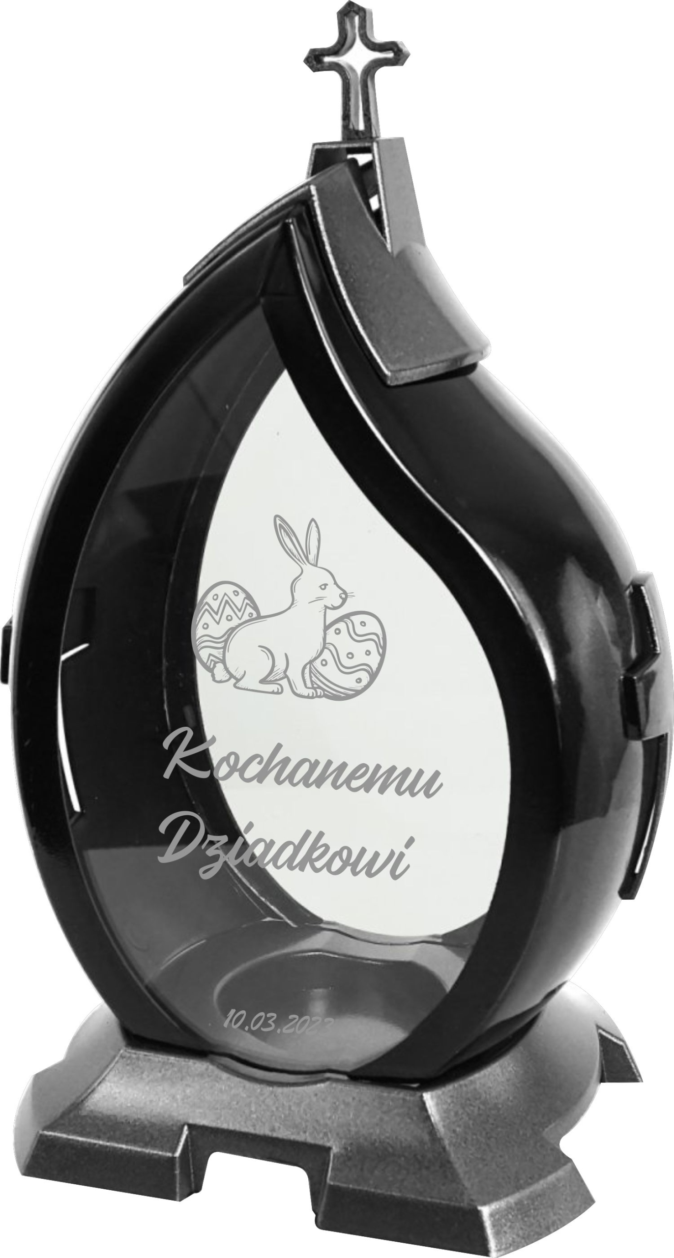 Hřbitovní Svíčka S Gravírováním Nápisem Pro Dědečka Velikonoce