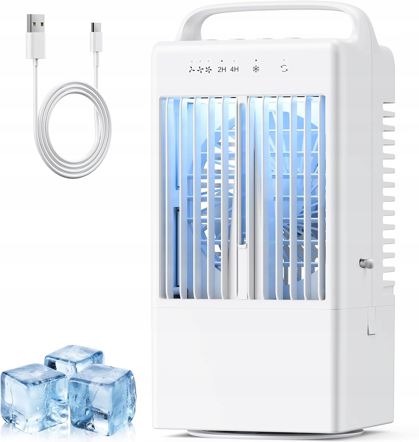 Klimatyzator Przenośny Sioditin YP2408 Mini Klimatyzacja Usb Lód 900ml