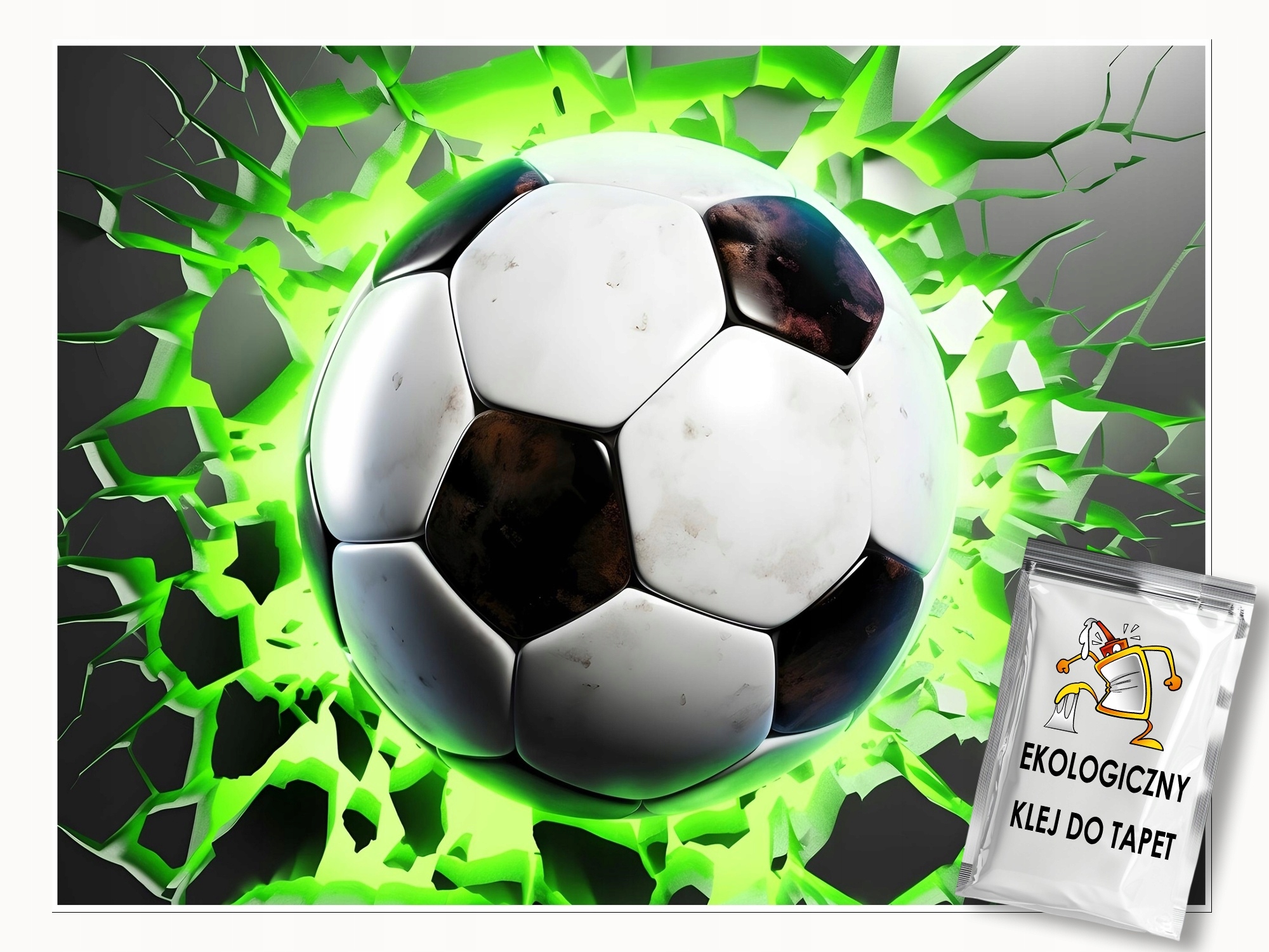 Fototapeta Fotbal 3D Pro Chlapce Mládež Tapeta Pro Děti 300x210