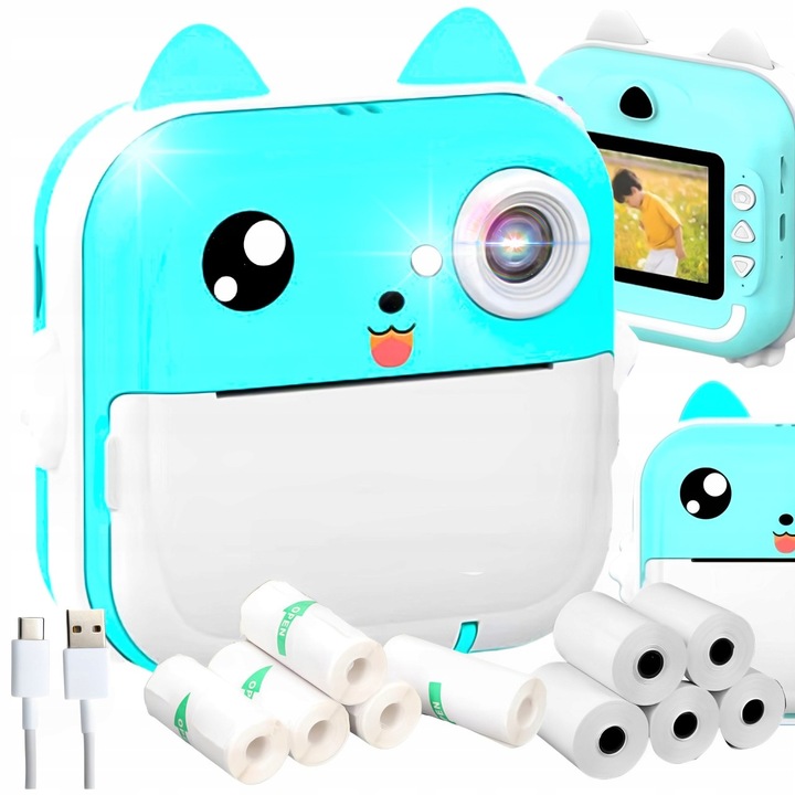 Drukuś Drukarka Aparat Natychmiastowy Fotograficzny 3 Rolki