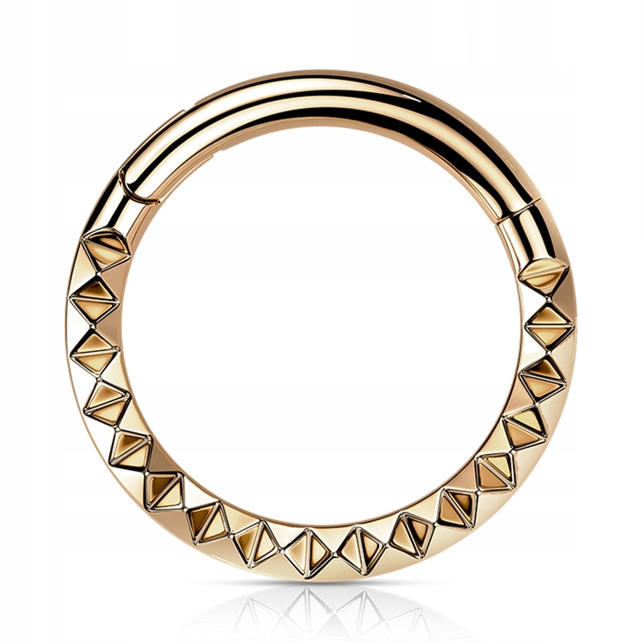 

Tytanowy clicker z ćwiekami na 1,2/8 rose gold