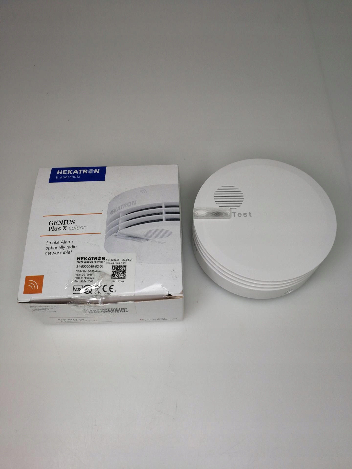 Hekatron Genius Plus X Smoke Detector - Edition 2021 - with Radio