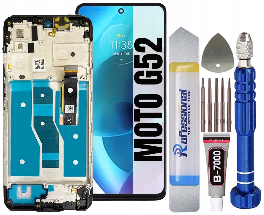 Displej Pro Motorola Moto G52 XT2221 Incell LCD Displej Rámeček