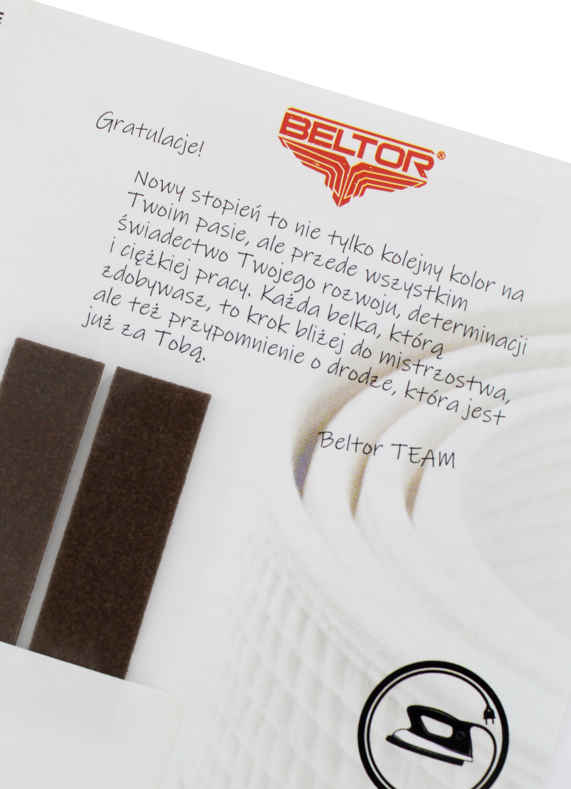 BELTOR BELKI NA OBI PAS DO KIMONA KARATE BRĄZOWE ZESTAW KOMPLET 2 SZTUKI EAN (GTIN) 5904405719350