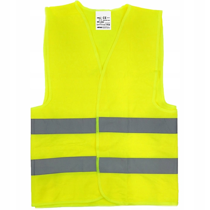 KAMIZELKA ODBLASKOWA ŻÓŁTA ATEST CE ATESTOWANA Marka Titanium+