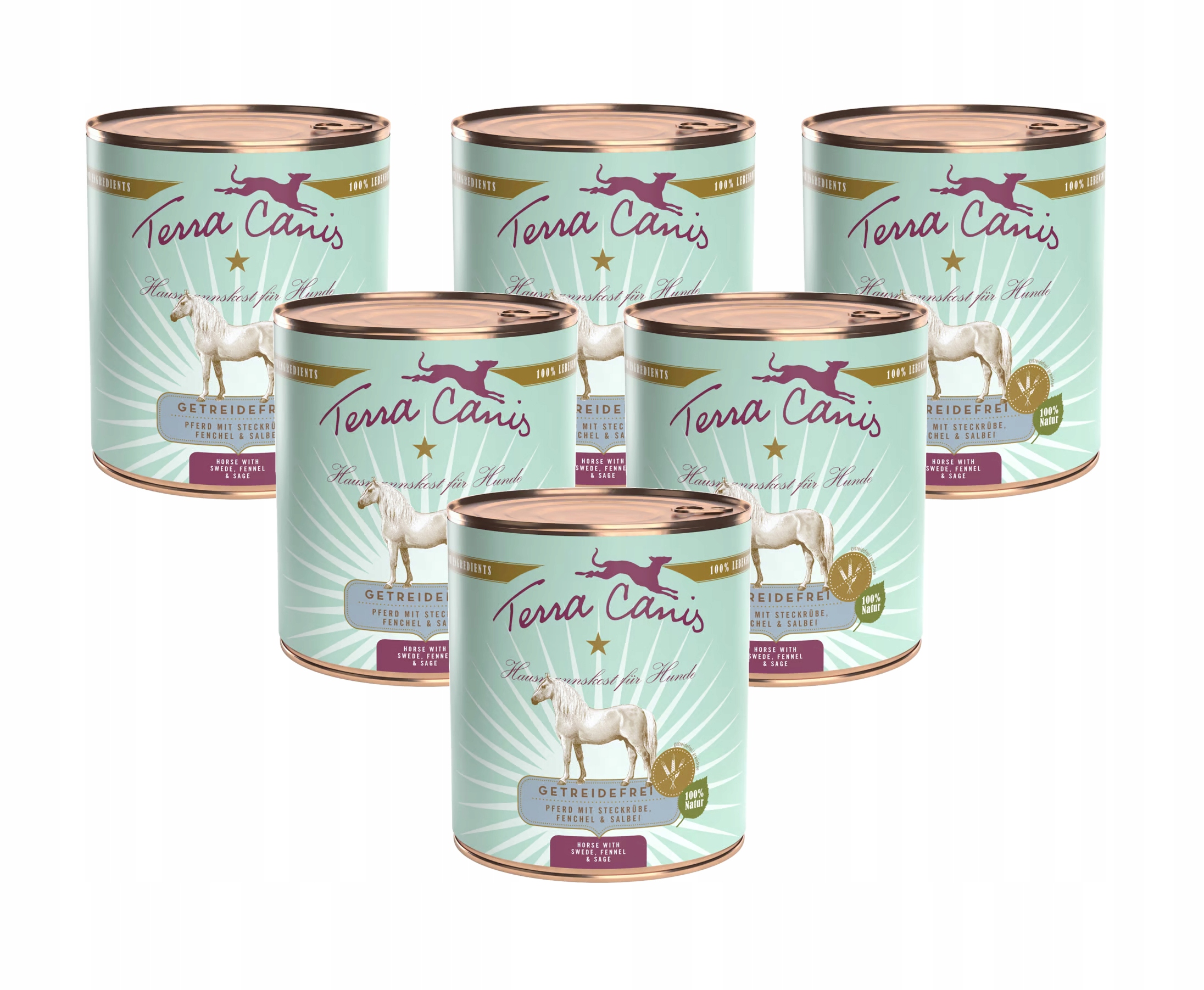 Terra Canis Konina s brukvovou, fenyklem 6x800g