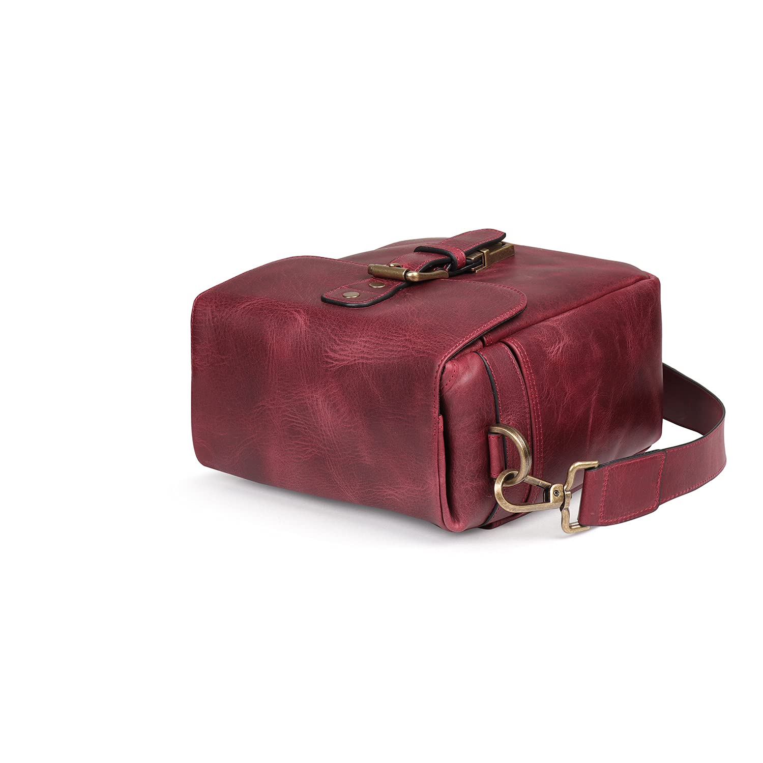 MEGAGEAR Torres Mini Torba Skórzana Na Aparaty Bezlusterkowe DSLR Maroon — miniatura 6