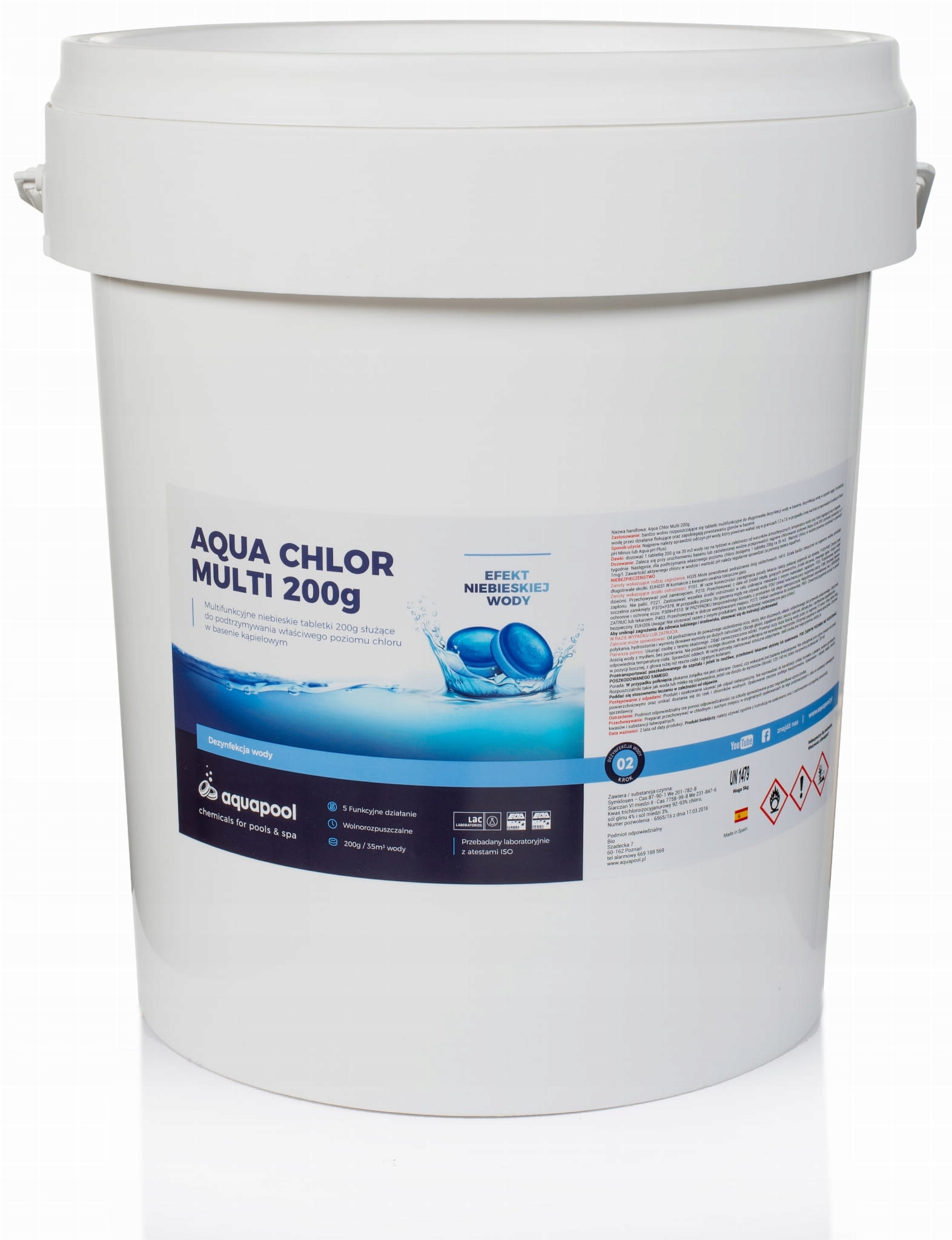 

Chlor Tabletki 6w1 Blue 200g Chemia Basenowa 25kg