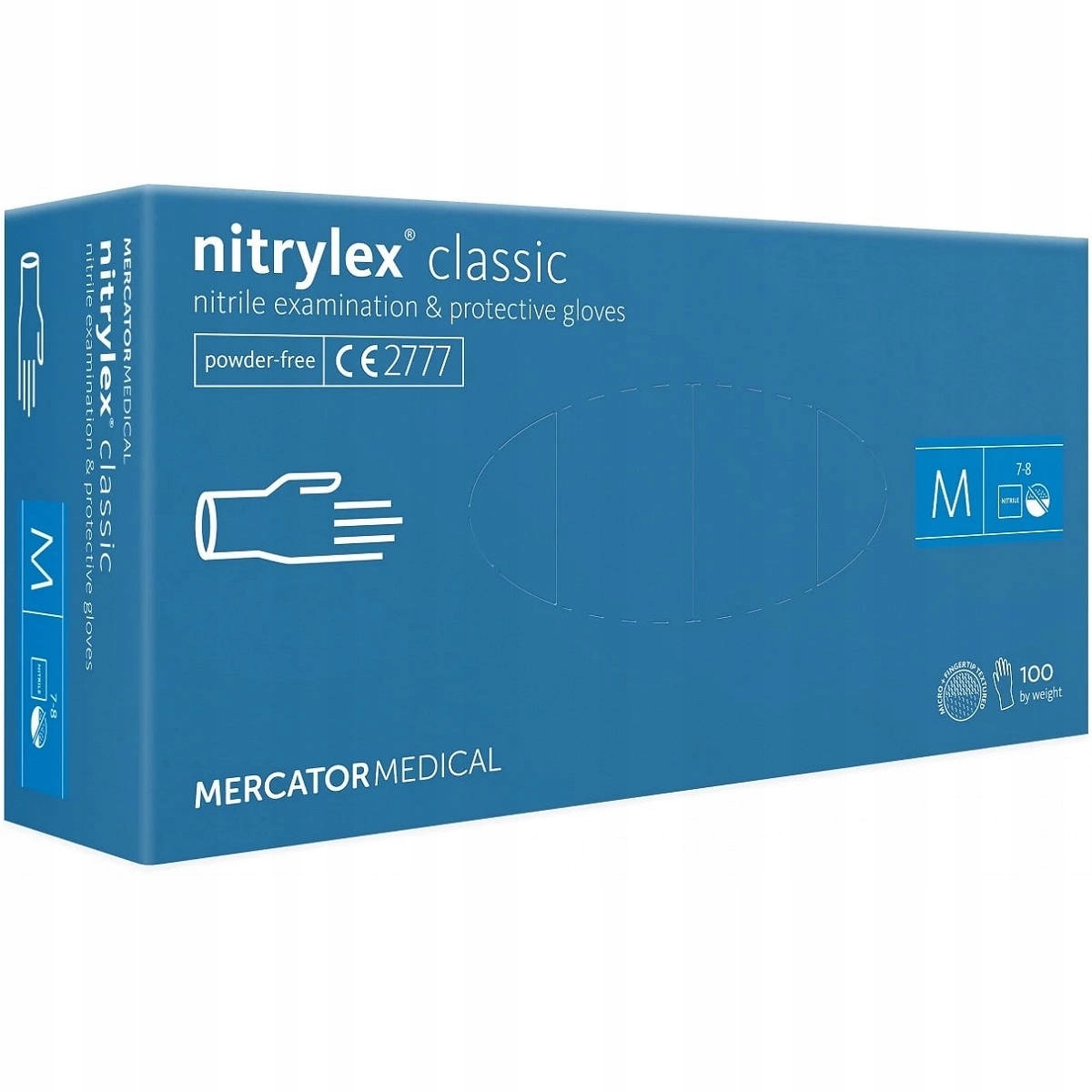 

Mercator Classic Rękawice nitrylowe M 100szt.