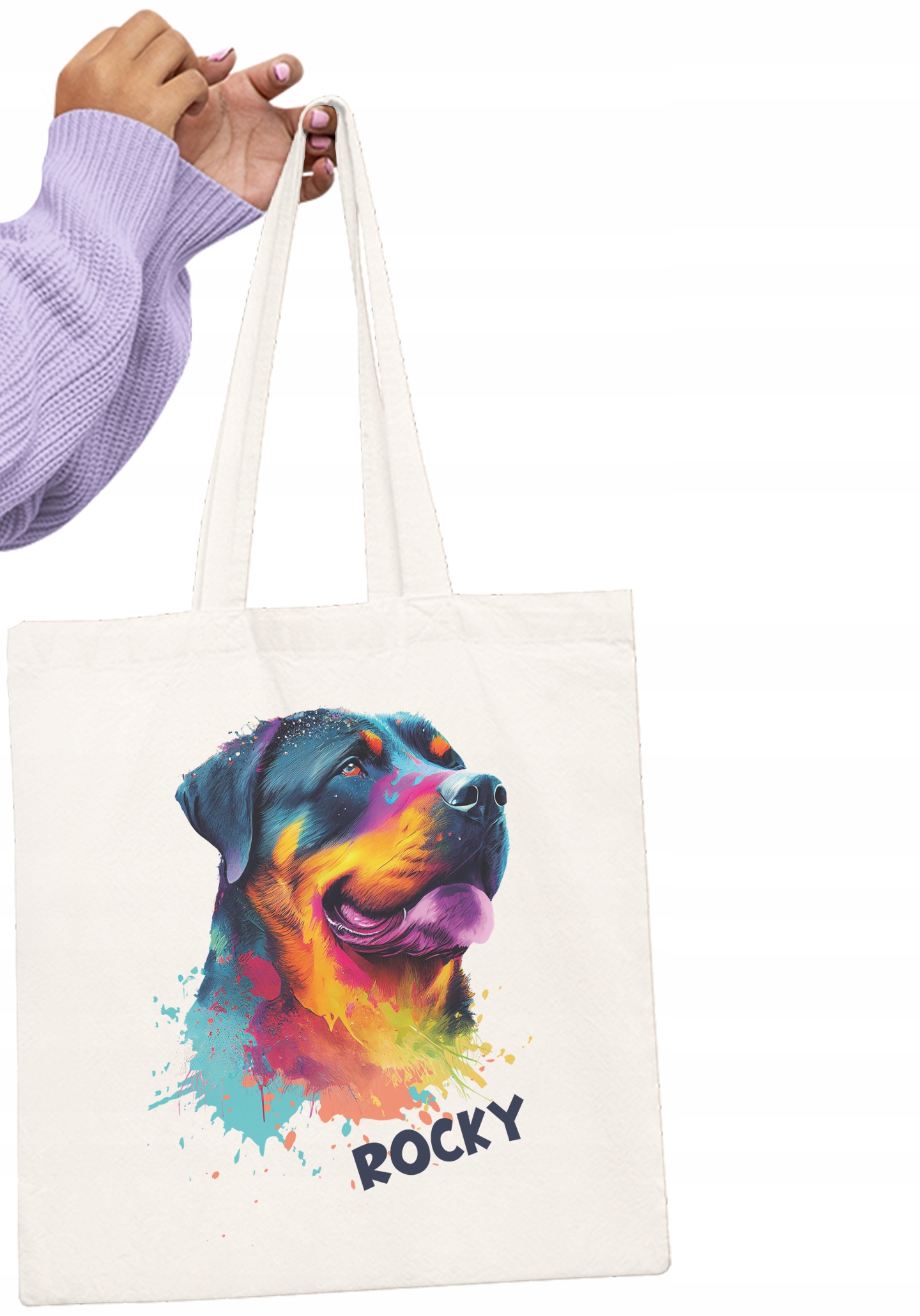 TORBA PIES ROTWEILER EFEKT 3D IMIE PREZENT Marka inna