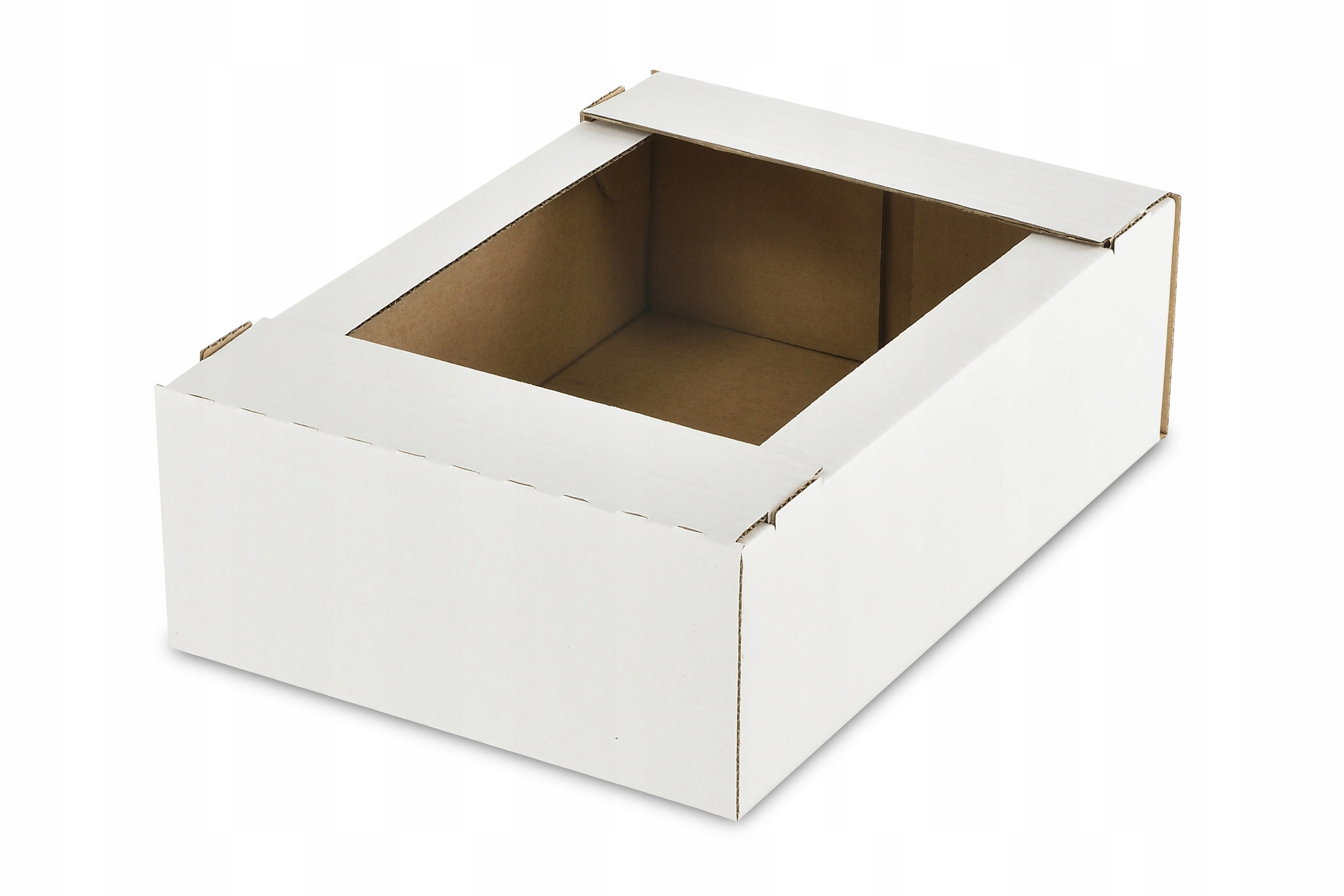 

Opakowanie cukiernicze 320x220x100 Białe -25 sztuk